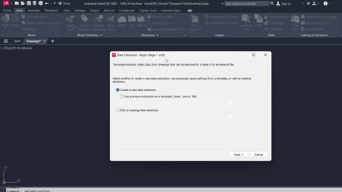 Извличане на количества от чертежа с Data Extraction - Част I