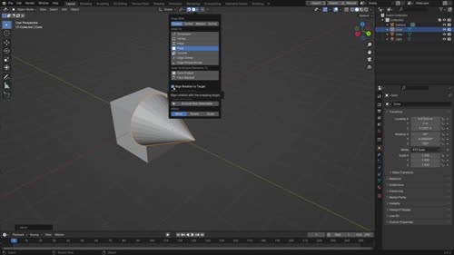 Snapping objects