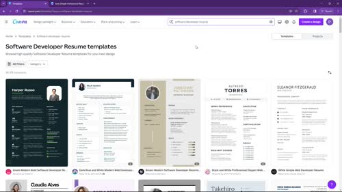 Как да създадете автобиография и придружително писмо с помощта на Canva?