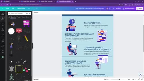 Създаване на инфографики