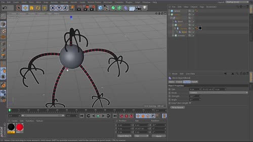 Моделиране чрез Cloner Object и деформъри