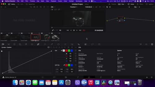 Навлизане в настройките на Color Management и четене на мета дата на файловете