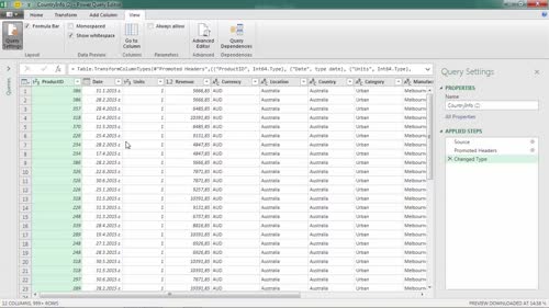 Полезни настройки за редактора на завката (Power Query Editor)