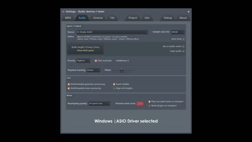 Настройките на FL Studio ASIO и ASIO4ALL