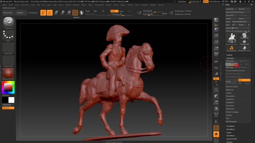 Subdivide mesh and projection