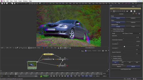 Използване на “Lens Distort” инструмент