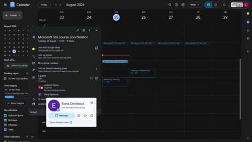 Оптимизиране на имейли и планиране на срещи с Gmail и Google Calendar