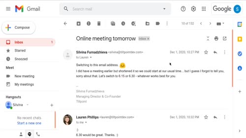 Ориентиране във входящата кутия на Gmail