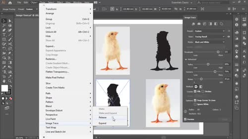 Автоматично векторизиране с Image Trace