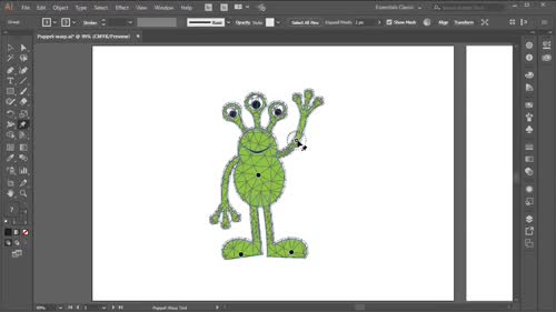 Деформиране с Puppet Warp