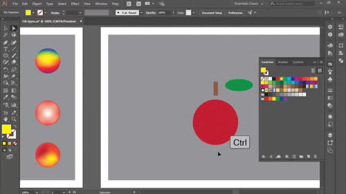 Видове запълвания. Инструменти за оцветяване Gradient и Mesh