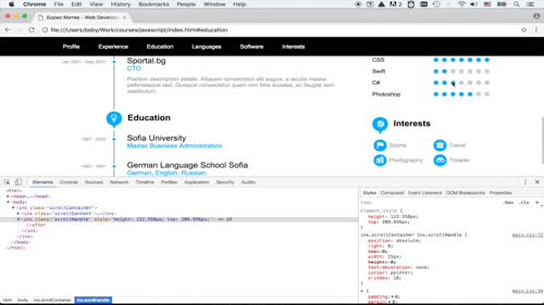 Решение (Част 2): Интерактивен Scrollbar