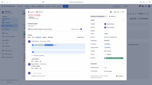 Колаборация в Jira чрез коментари