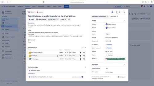 Прикачване на файлове в Jira тикети