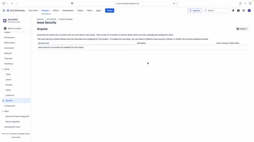 Работа със Schemes, Част 3 - Нива на Issue Security