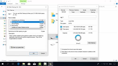 Почистване на твърдите дискове (Disk Cleanup Tool)