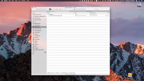 Файлов мениджър “Finder” - Странична лента - Sidebar