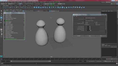 Конвертиране на NURBS повърхнини в полигонални