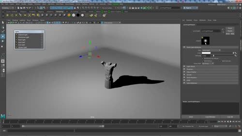 Видове светлини и техните настройки при Maya