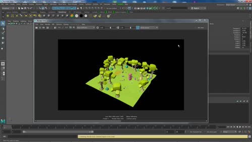 Запознаване с интерфейса на рендер прозореца на Maya 2017