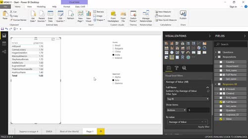 Филтрите в PowerBI Desktop