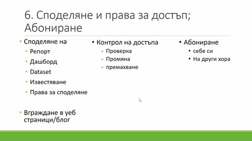 Споделяне и права за достъп; Абониране-част 2
