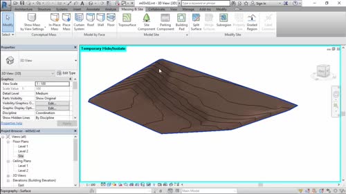 Създаване на терен в Revit по CAD подложка