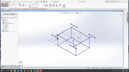 Огледални елементи в 3D скиците