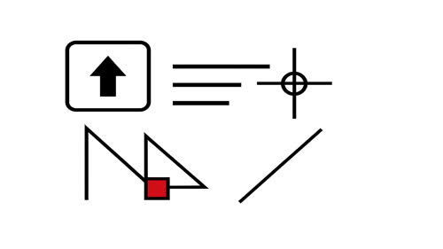 Бърза точност със Shift: Средна точка между два обекта