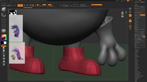 Начало на high poly - втори герой със Zremesher и Subdivs