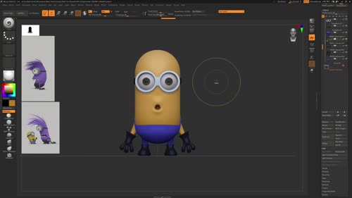 Оцветяване на първия герой с Polypaint