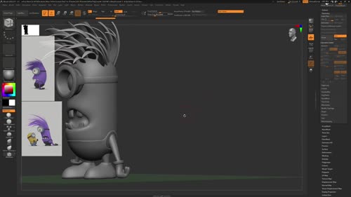 Завършване на high poly версията на първия герой